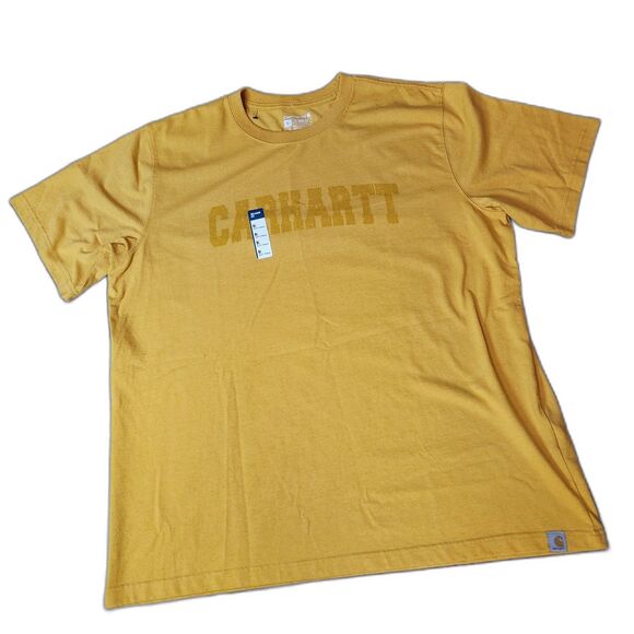 Carhartt Men’s XL T-Shirt – Relaxed Fit, Honey, Short Sleeve, NWT - Picture 1 of 7